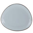 SPEISETELLER AQUA BLUE GRIGIO   30/26 cm  - Blaugrau, Trend, Keramik (30/26cm) - Novel