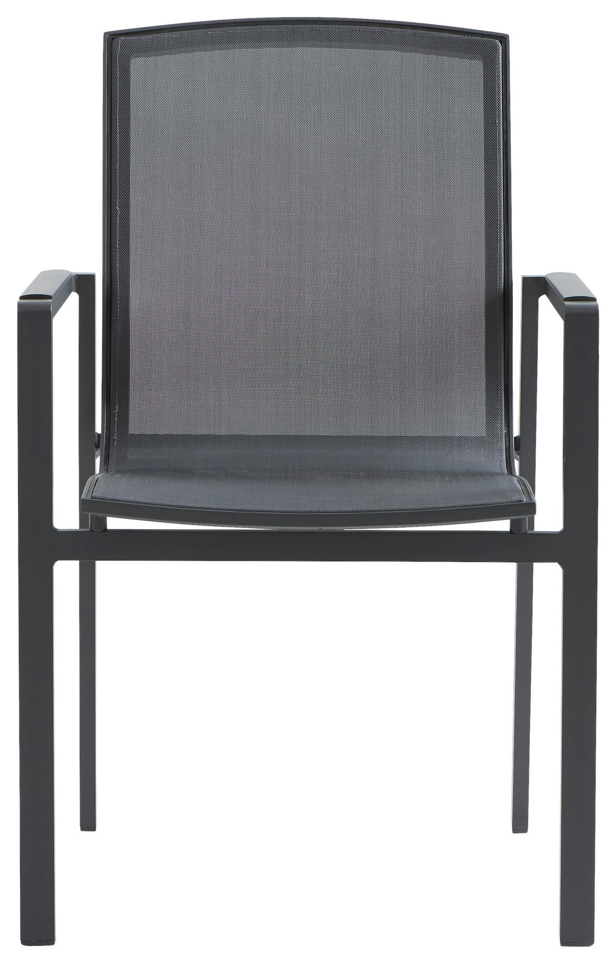 STAPELSESSEL Aluminium Anthrazit, Dunkelgrau  - Dunkelgrau/Anthrazit, Basics, Textil/Metall (63/89/58cm) - Amatio