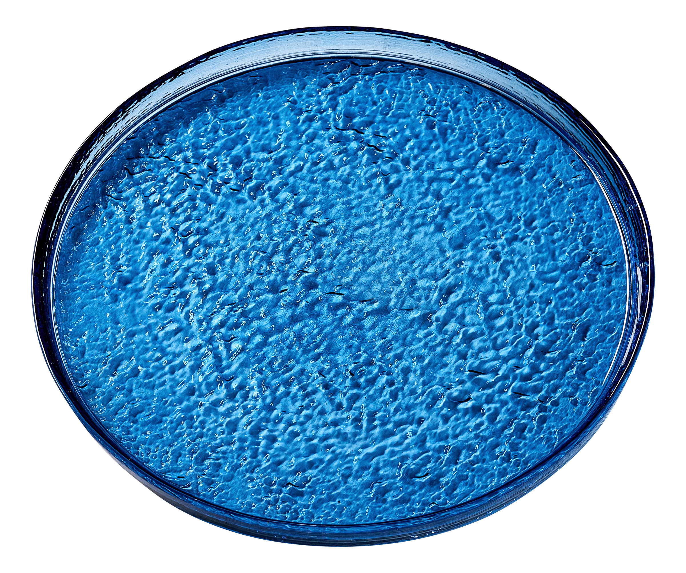 SERVIERPLATTE Viola blau 19,5/1,5 cm  - Blau, KONVENTIONELL, Glas (19,5/1,5cm) - Ritzenhoff Breker