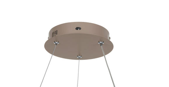 LED-HÄNGELEUCHTE 55/150 cm  - Cappuccino, Design, Kunststoff/Metall (55/150cm) - Novel