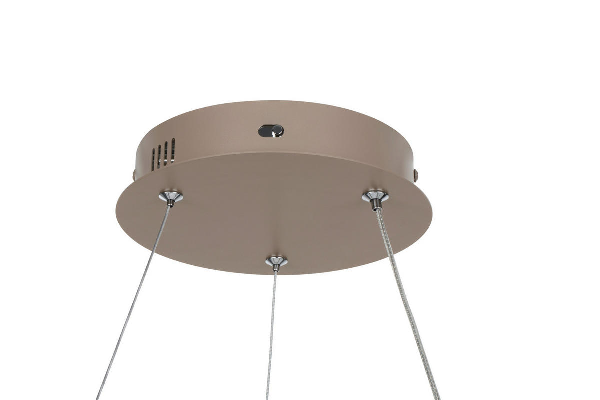 LED-HÄNGELEUCHTE 55/150 cm  - Cappuccino, Design, Kunststoff/Metall (55/150cm) - Novel