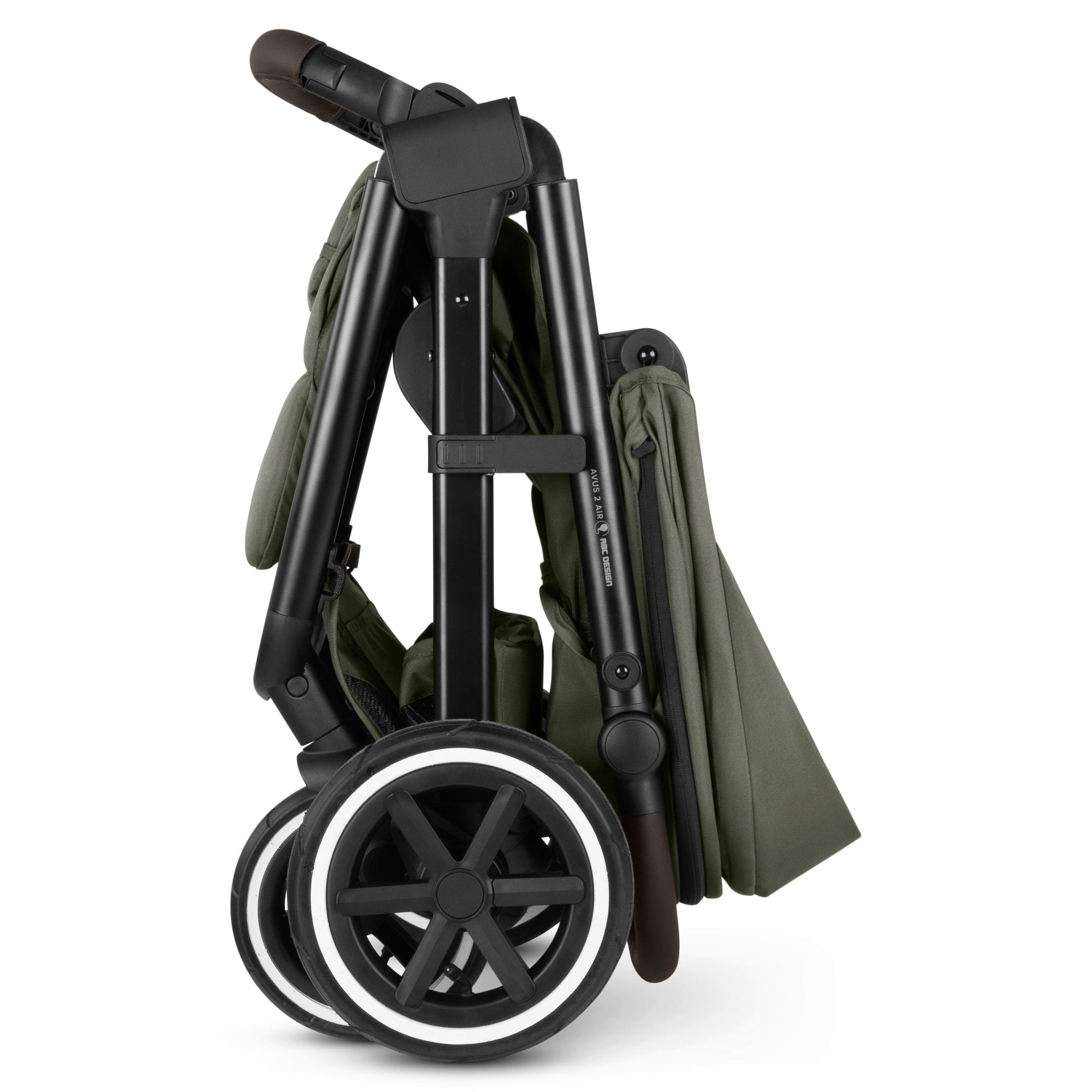 BUGGY Avus 2 Air  - Schwarz/Olivgrün, Basics, Textil/Metall (55,5/111/79,5cm) - ABC Design