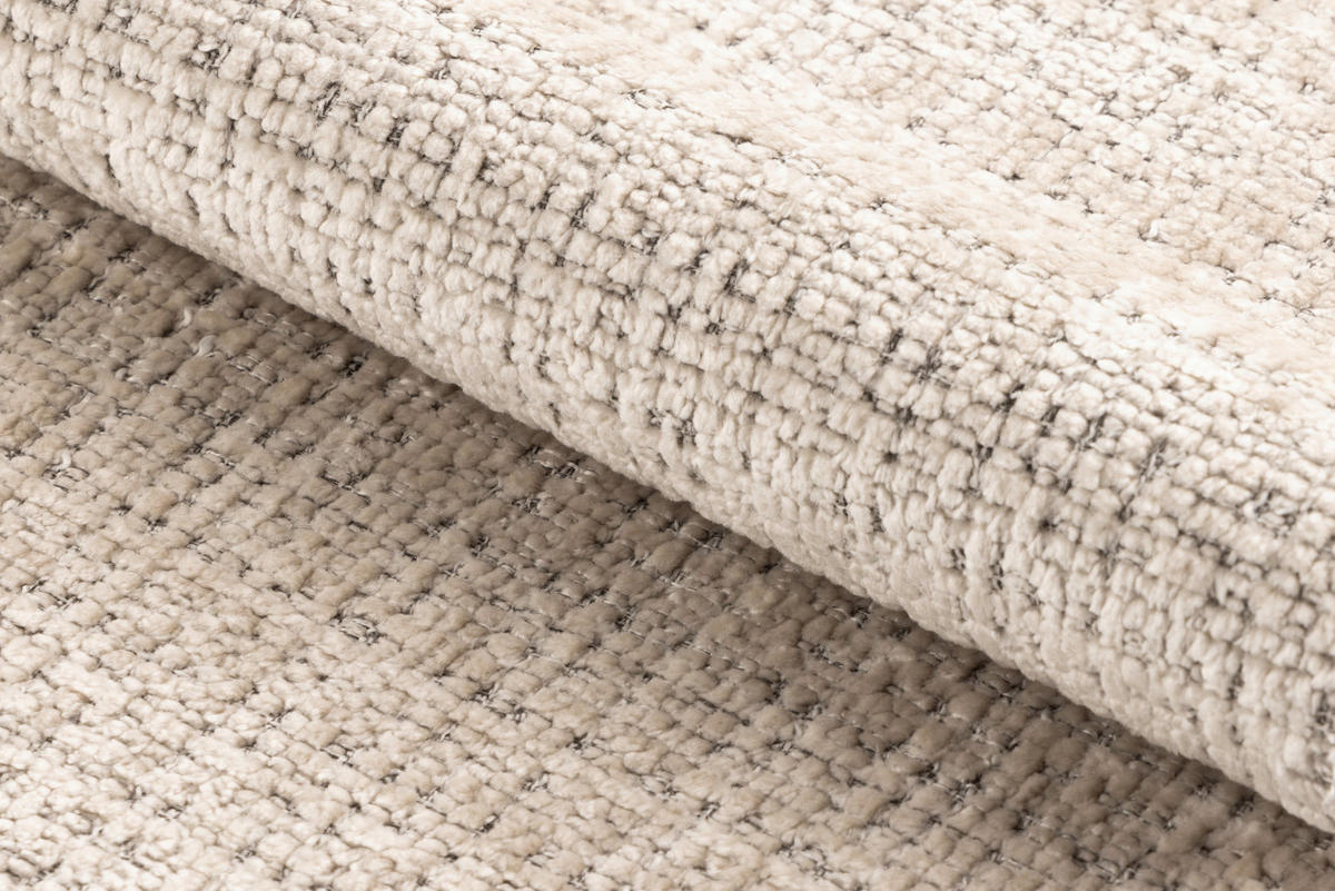 2,5-SITZER LODI in Chenille Schwarz, Beige  - Beige/Schwarz, MODERN, Kunststoff/Textil (169/76/86cm) - Livetastic