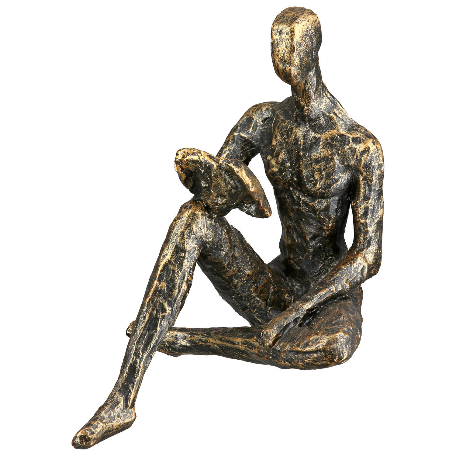 SKULPTUR - Bronzefarben, Basics, Kunststoff (9,5/14/14,5cm)