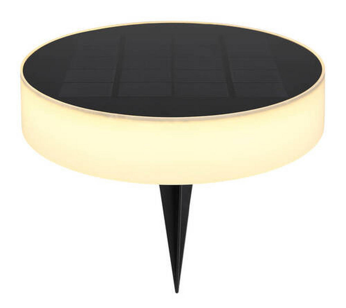 SOLARLEUCHTE - Opal/Schwarz, Design, Kunststoff (15,3/56,1cm) - Globo