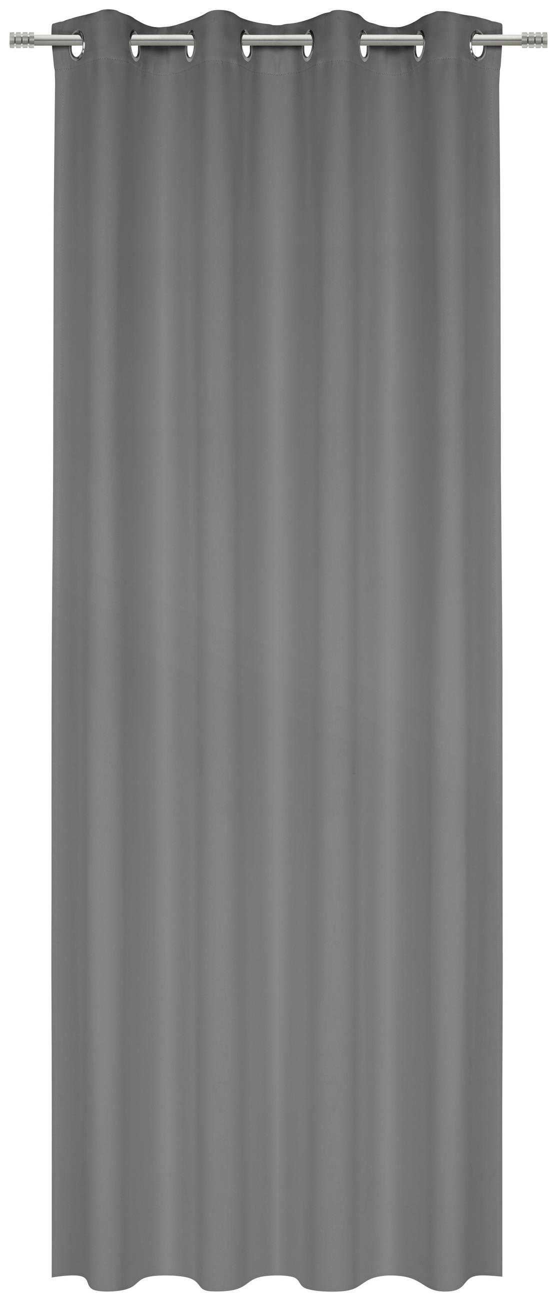 Draperie Opacă obscuritate  - gri, Basics, textil (140/245cm) - Esposa