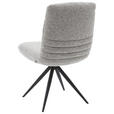 STUHL - Hellgrau/Schwarz, Design, Textil/Metall (50/93/69cm) - Dieter Knoll