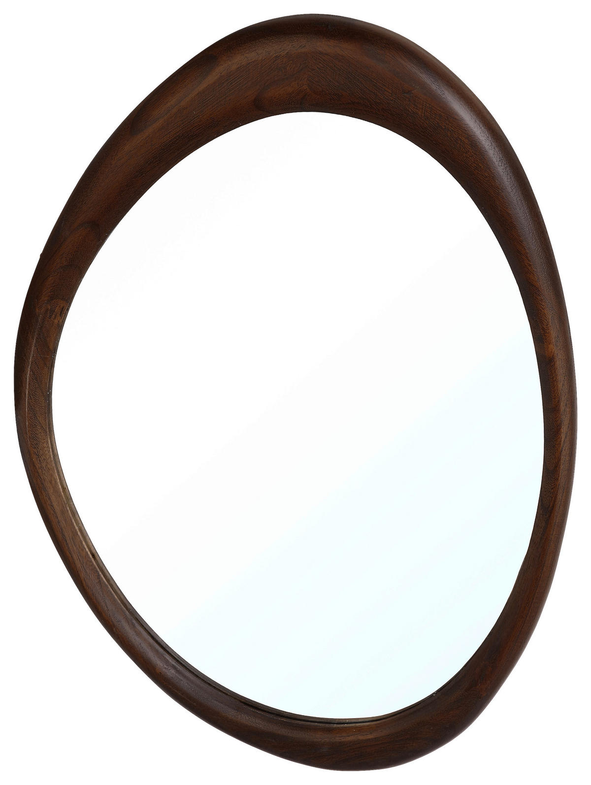 WANDSPIEGEL 40/70/2,3 cm    in oval  - Naturfarben, Basics, Glas/Holz (40/70/2,3cm) - MID.YOU