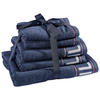 FROTTIERSET Degree Blau 5-teilig  - Blau, Basics, Textil - Tommy Hilfiger