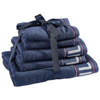 FROTTIERSET Degree Blau 5-teilig  - Blau, Basics, Textil - Tommy Hilfiger
