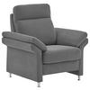 FERNSEHSESSEL  mit Relaxfunktion Flachgewebe Grau  - Alufarben/Grau, MODERN, Textil/Metall (96/103/89cm) - Pure Home Comfort