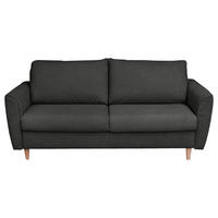 SCHLAFSOFA in Textil Anthrazit  - Anthrazit/Buchefarben, Design, Holz/Textil (195/90/102cm) - Livetastic