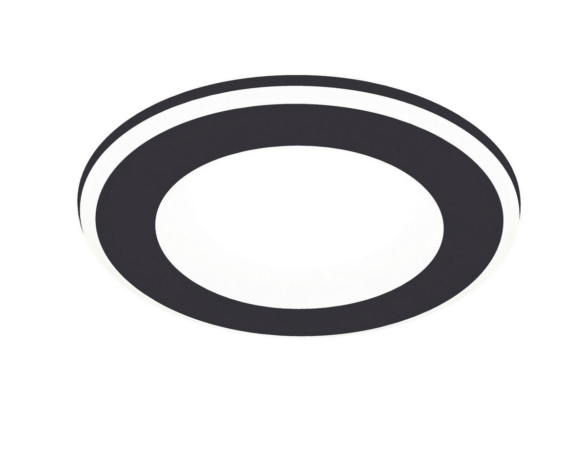 LED-EINBAUSPOT 14,8 cm  - Schwarz, Basics, Kunststoff (14,8cm) - Trio Leuchten