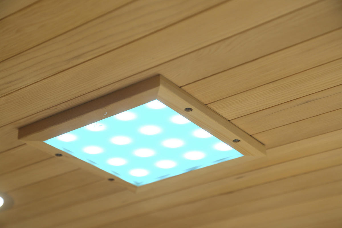 INFRAROTKABINE HEMLOCK II für 2 Personen HEMLOCK II  - MODERN, Glas/Holz (120/105/190cm)
