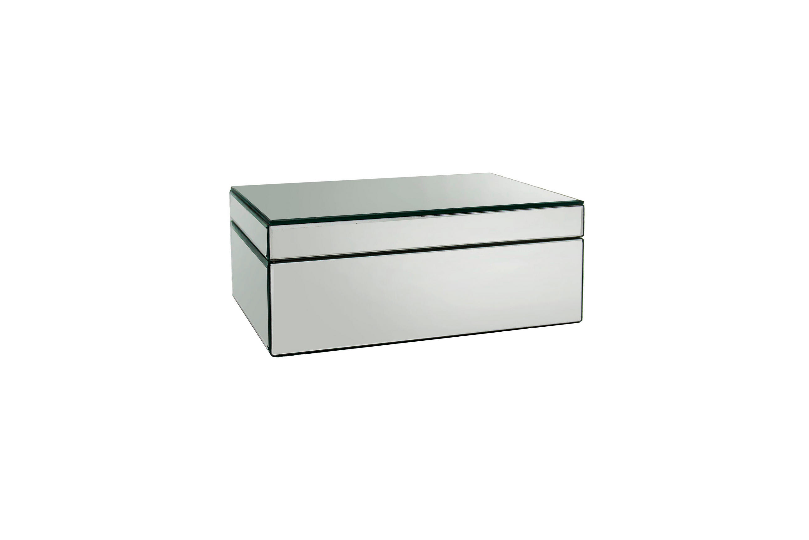 ŠPERKOVNICE - barvy stříbra, Basics, kompozitní dřevo/sklo (24,8/17,8/9,5cm) - Ambia Home