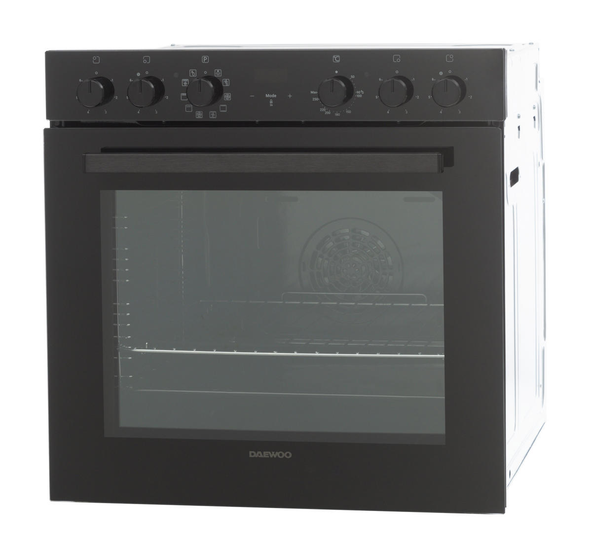 EINBAUHERD  - Schwarz, Basics, Glas/Metall (59.5/59.5/57.5cm) - Daewoo