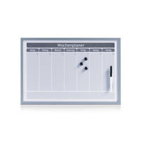 MEMOBOARD 59/40/1,5 cm  - Alufarben/Weiß, Basics, Holzwerkstoff/Metall (59/40/1,5cm) - Zeller Present