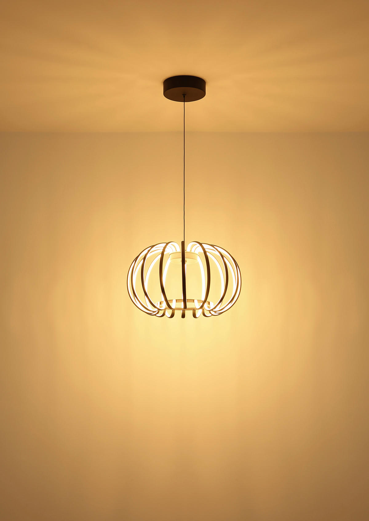 LED-HÄNGELEUCHTE 40/120 cm  - Schwarz/Weiß, Design, Kunststoff/Metall (40/120cm) - Globo