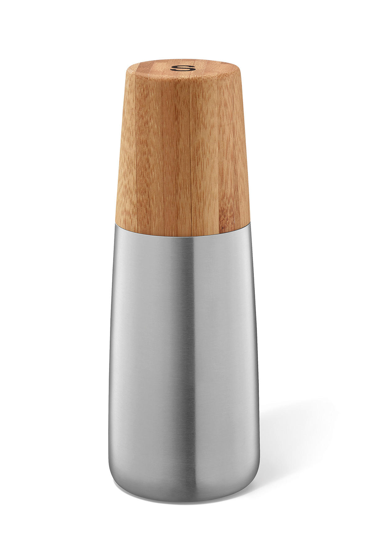 SALZ- ODER PFEFFERMÜHLE BEVO  - Hellbraun/Edelstahlfarben, KONVENTIONELL, Holz/Keramik (6,0/16,6cm) - Zack