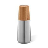 SALZ- ODER PFEFFERMÜHLE BEVO  - Hellbraun/Edelstahlfarben, KONVENTIONELL, Holz/Keramik (6,0/16,6cm) - Zack