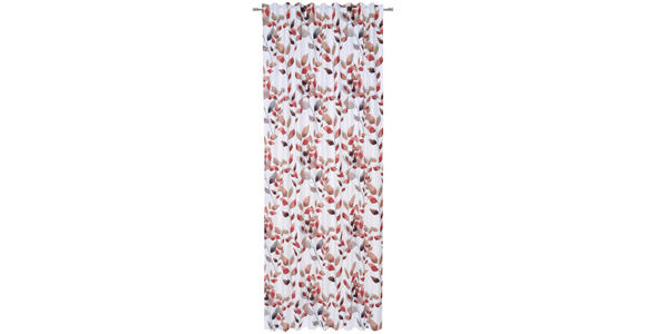FERTIGVORHANG blickdicht  - Rot, KONVENTIONELL, Textil (135/245cm) - Esposa