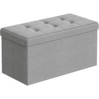 SEDACÍ BOX, textil, kompozitní dřevo, 76/38/38 cm - Basics, kompozitní dřevo/textil (76/38/38cm)