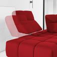 ECKSOFA in Struktur Rot  233/313 cm  - Rot/Schwarz, Design, Kunststoff/Textil (233/313cm) - Emilio Belluti