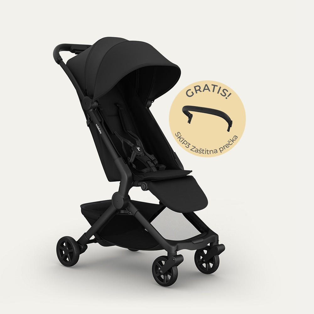 DJEČJA KOLICA   - crna, Basics, metal/tekstil (77/45/103cm) - BEBETTO