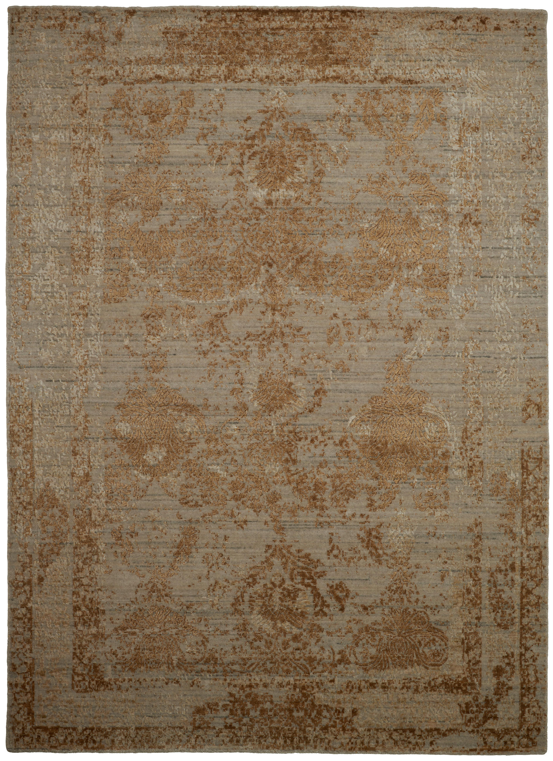 ORIENTTEPPICH  Wohnzimmer 140/200 cm Misoni Gold/Beige Goldfarben, Beige rechteckig  - Beige/Goldfarben, Design, Textil (140/200cm) - Cazaris