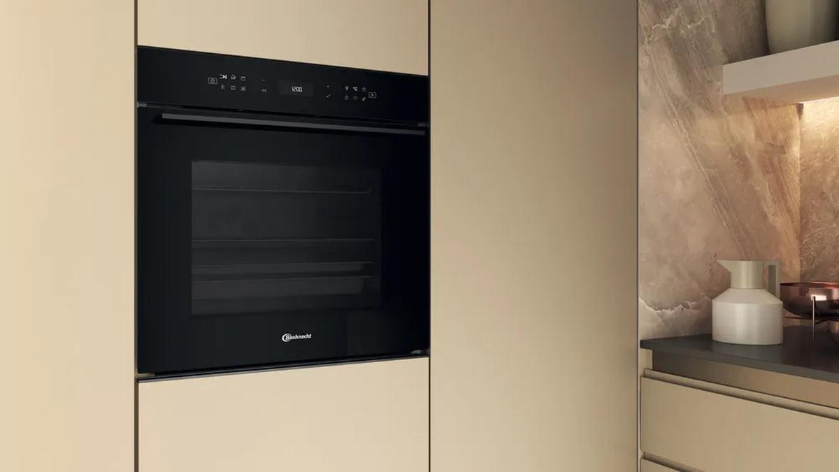 EINBAUBACKOFEN BBI78HT1SK  - Schwarz, Basics, Glas/Metall (59,5/59,5/54,9cm) - Bauknecht