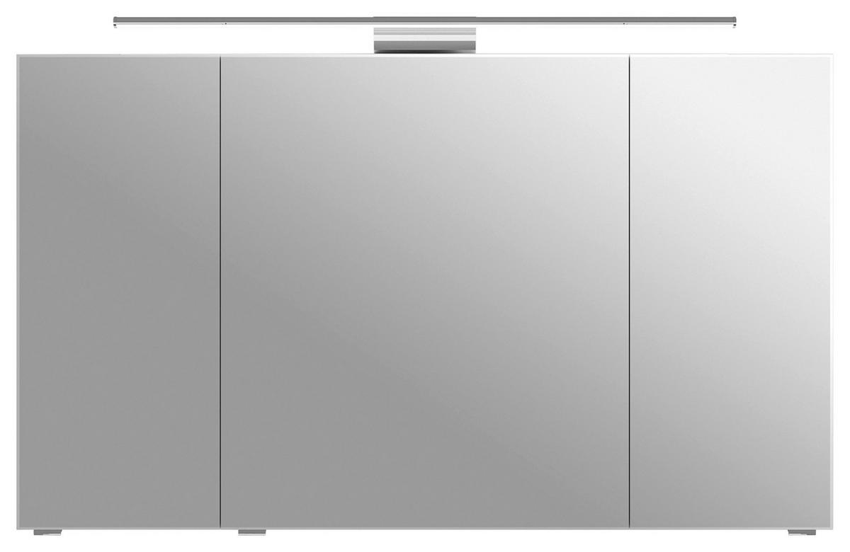 SPIEGELSCHRANK 120/70,3/17 cm  - Chromfarben/Weiß, KONVENTIONELL, Glas/Holzwerkstoff (120/70,3/17cm) - Pelipal