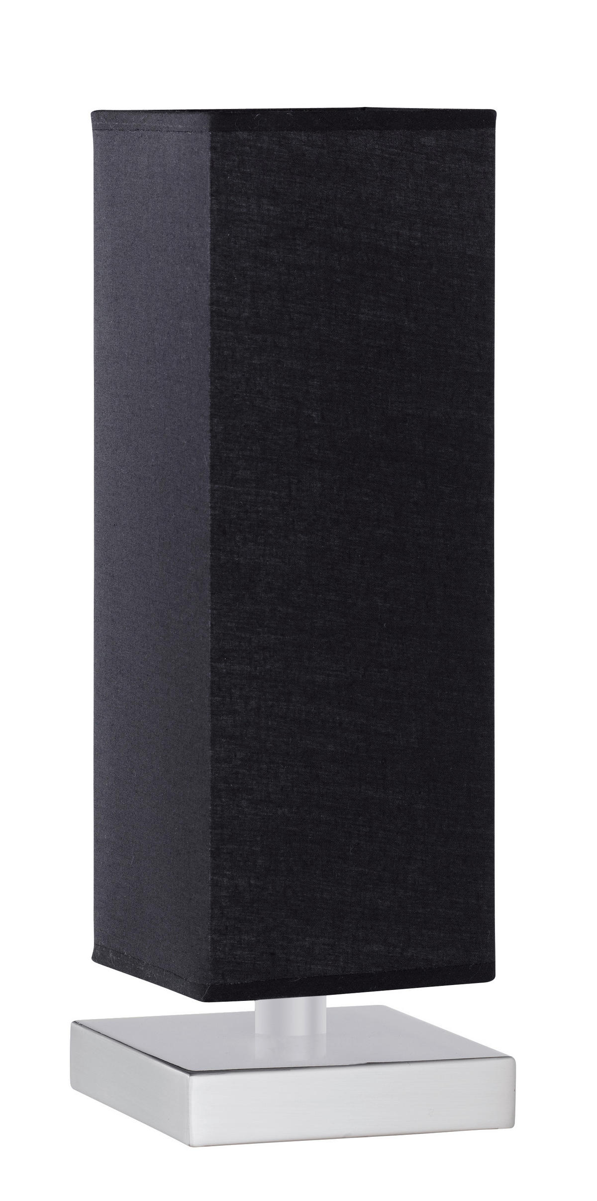 SVJETILJKA STOLNA  - boje nikla/crna, Basics, metal/tekstil (12/35/12cm)