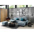 WOHNLANDSCHAFT in Textil Blau - Blau/Schwarz, Design, Textil/Metall (176/278cm) - Sedda WOHNLANDSCHAFT in Textil Blau - Blau/Schwarz, Design, Textil/Metall (176/278cm) - Sedda