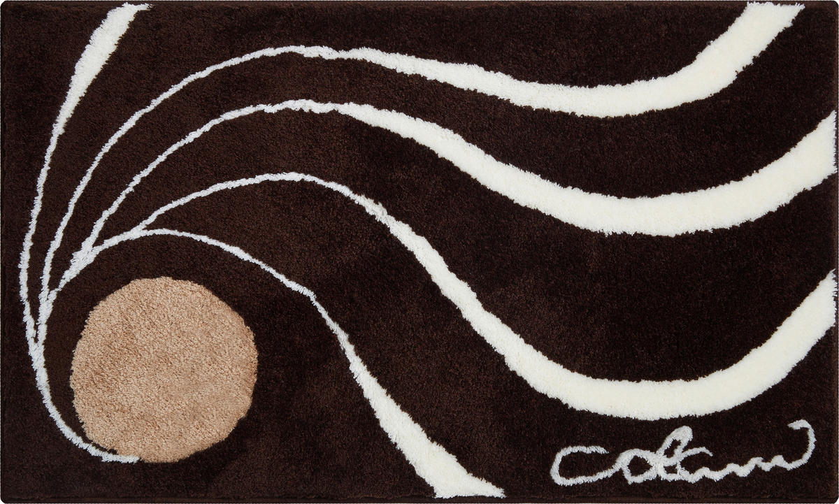 KOBERČEK DO KÚPEĽNE, 70/120 cm - hnedá, Basics, textil/plast (70/120cm) - Grund