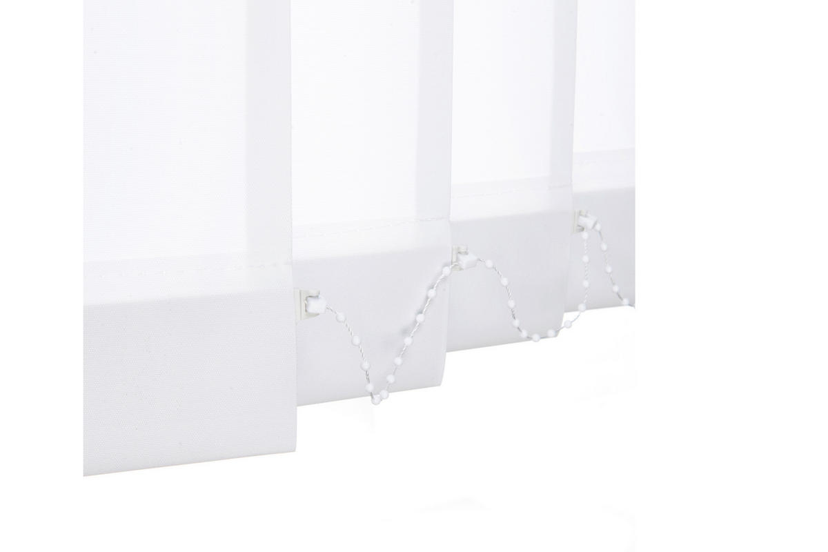 VERTIKALLAMELLEN  - Weiß, Basics, Textil (12,7/250cm) - Homeware