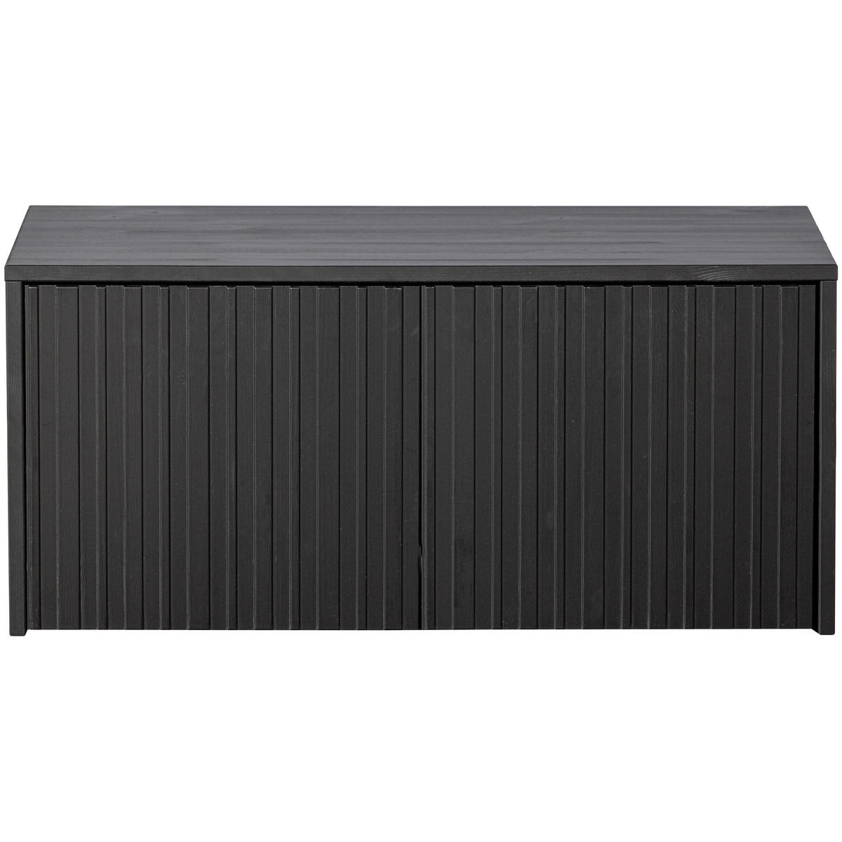 SITZBANK 88/40/50 cm Schwarz Kiefer massiv  - Schwarz, Design, Holz (88/40/50cm) - Livetastic