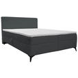 BOXBETT 160/200 cm  in Dunkelgrau  - Dunkelgrau/Schwarz, Design, Holz/Holzwerkstoff (160/200cm) - Xora