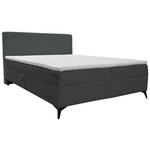 BOXBETT 160/200 cm  in Dunkelgrau  - Dunkelgrau/Schwarz, Design, Holz/Holzwerkstoff (160/200cm) - Xora