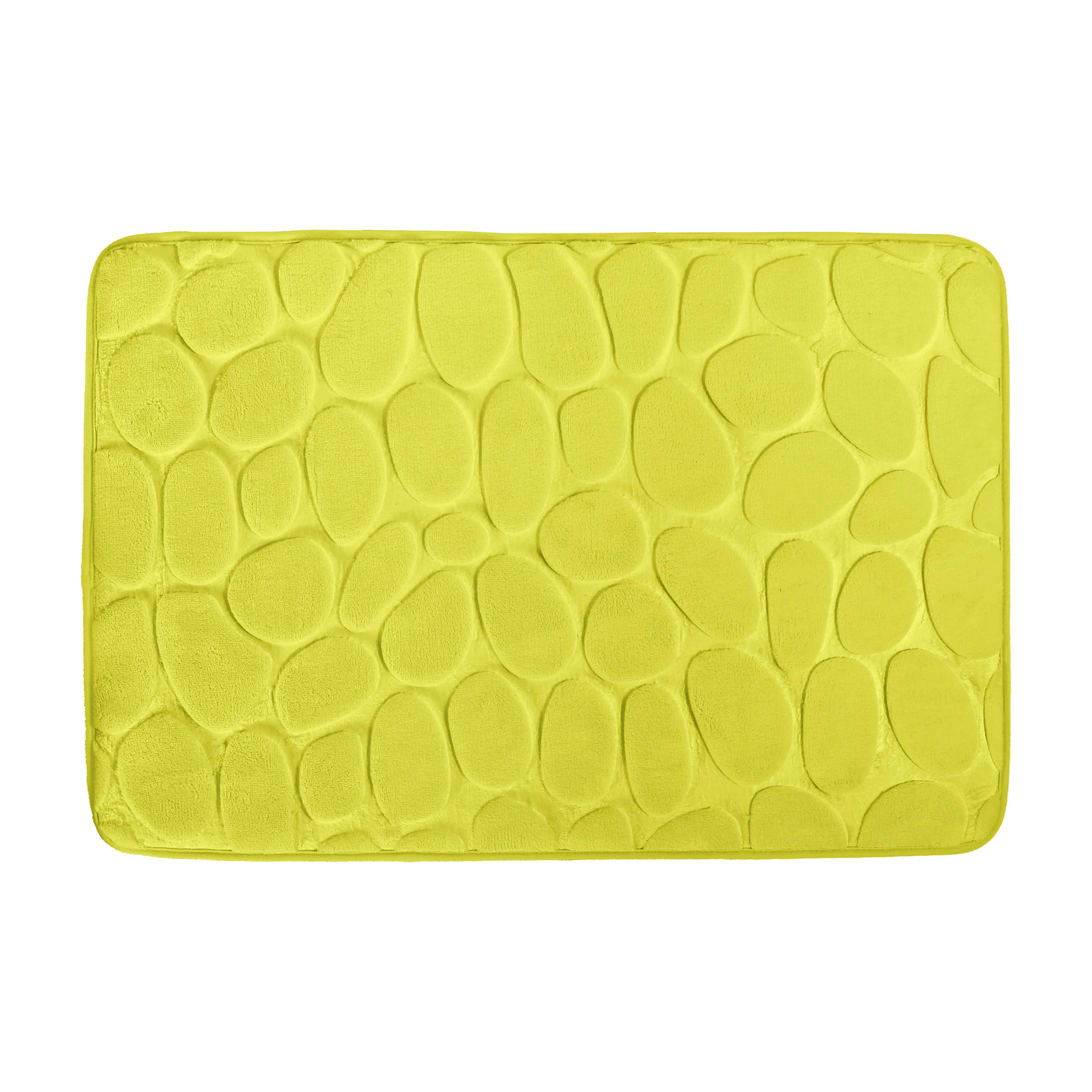 BADEMATTE Limette 50/80 cm  - Limette, Basics, Textil (50/80cm) - MSV