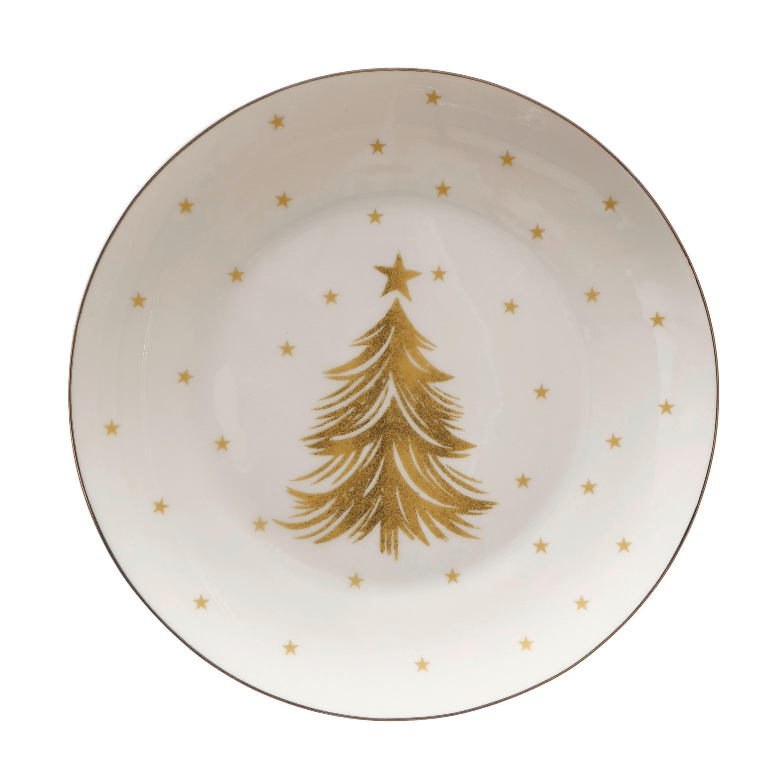 TELLER    - Goldfarben, LIFESTYLE, Keramik (20,5/2cm)