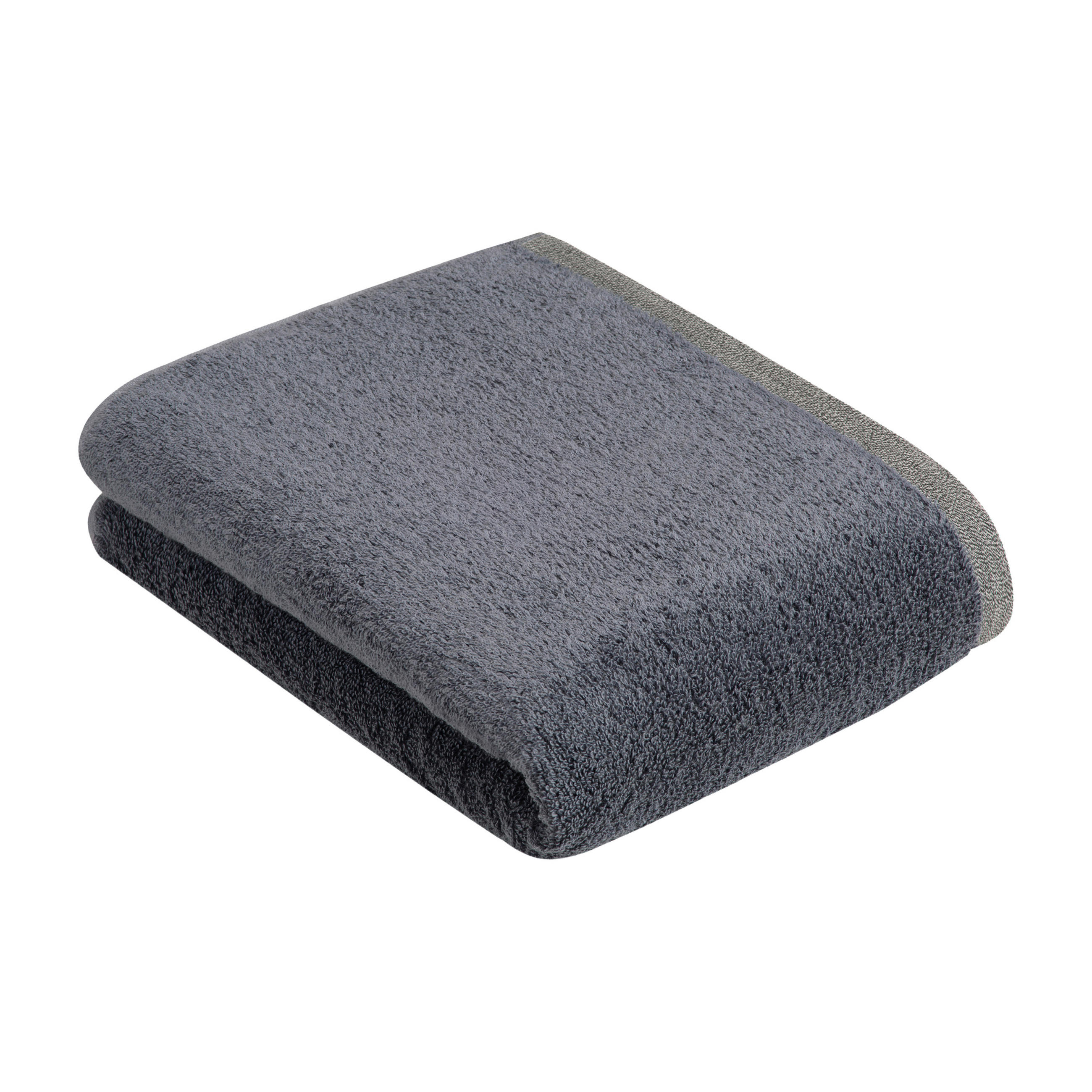 DUSCHTUCH 67/140 cm Prato - Dunkelgrau, Basics, Textil (67/140cm) - Bugatti