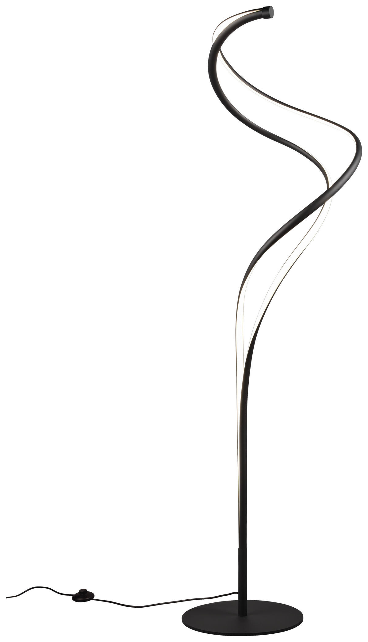 STOJACÍ LED SVÍTIDLO, 44/160 cm  - černá, Design, kov (44/160cm) - Trio Leuchten