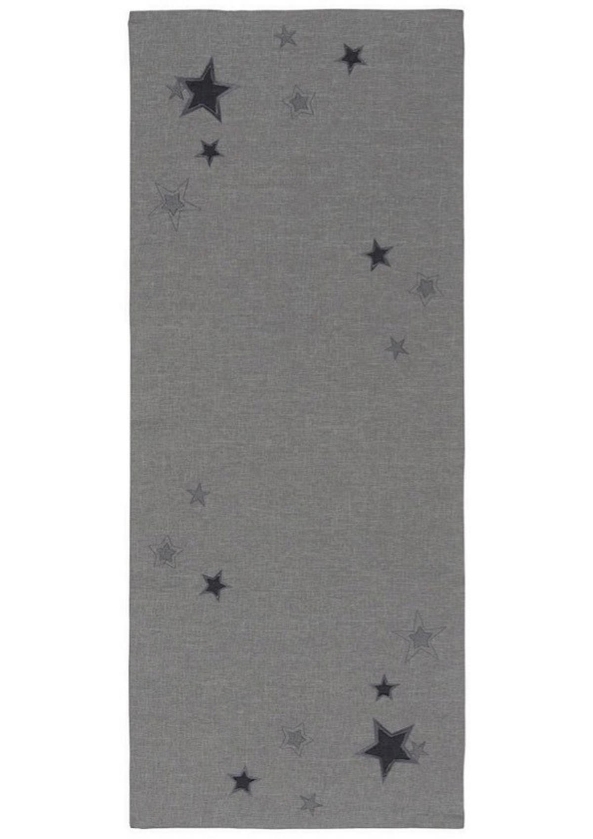 BĚHOUN NA STŮL, 40/100 cm, světle šedá - světle šedá, Basics, textil (40/100cm) - X-Mas