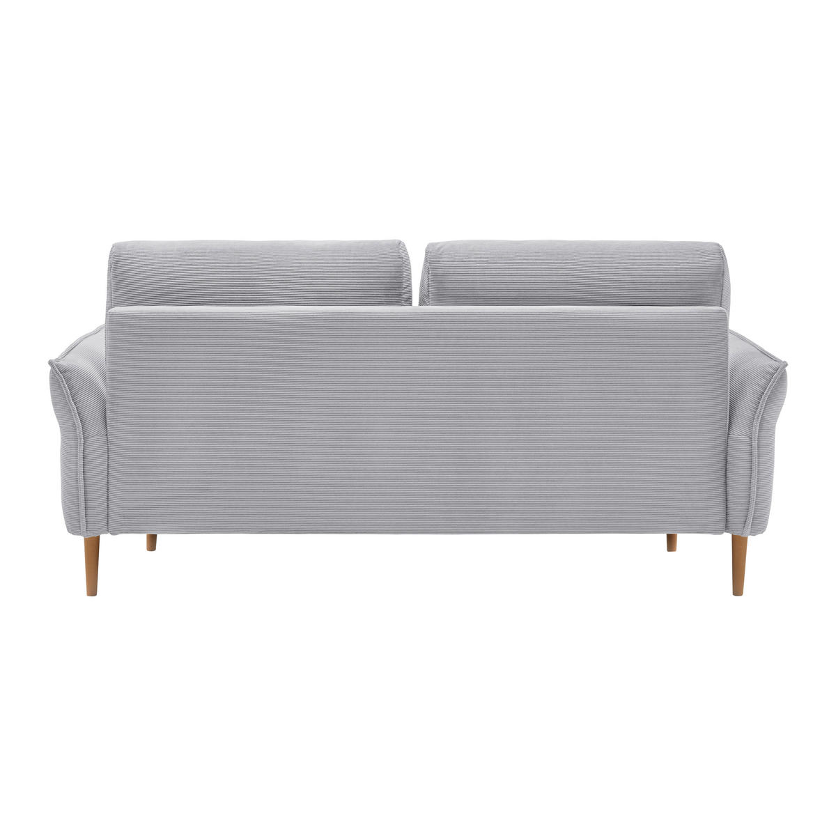 3-SITS SOFFA i manchester grå  - grå/naturfärgad, Modern, trä/textil (183/85/92cm) - MID.YOU