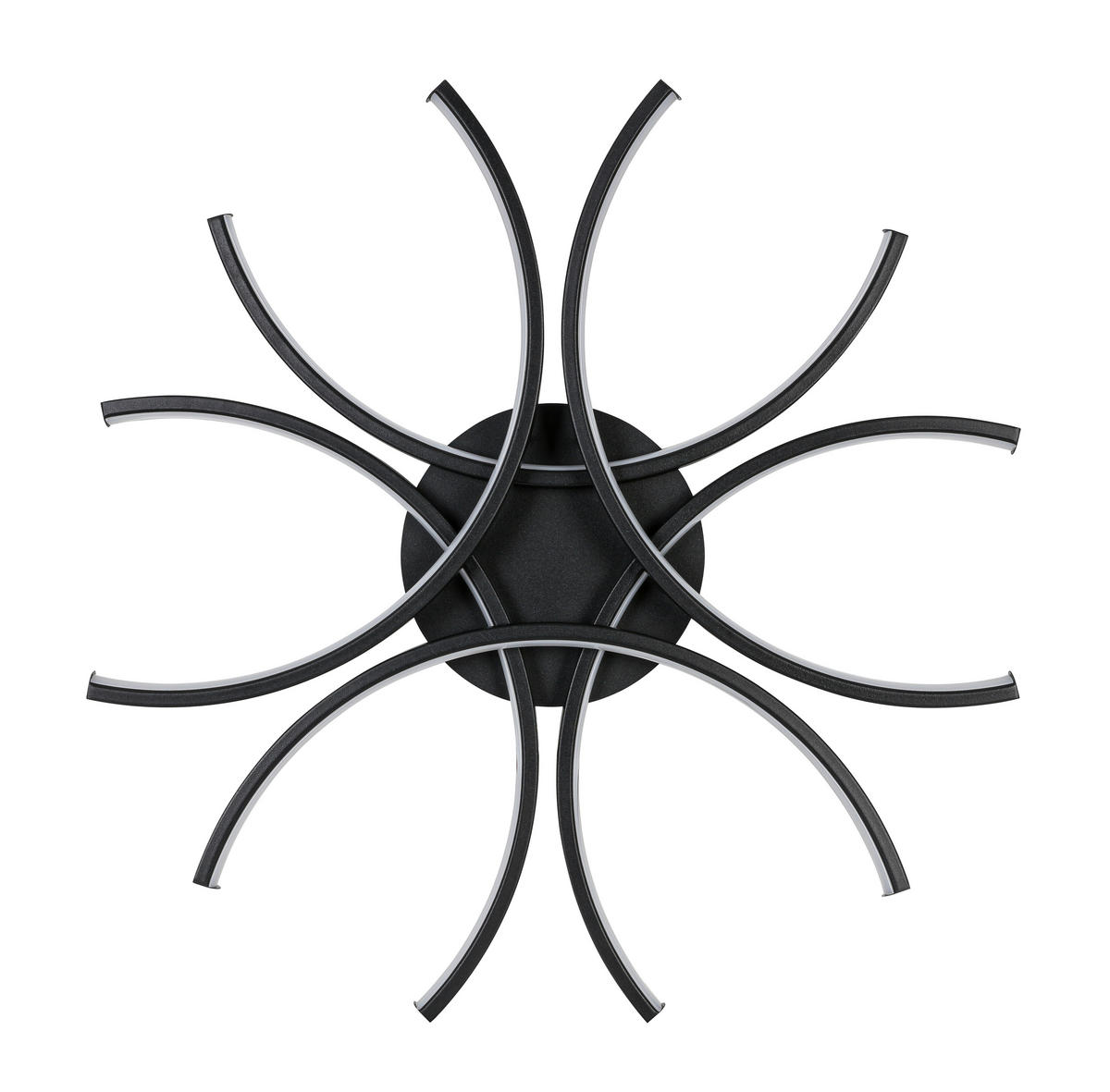 Plafonieră Cu Led 36 W  99,9/118 cm    - negru, Design, plastic/metal (99,9/118cm) - Novel
