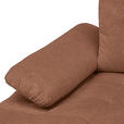 ECKSOFA  in Webstoff Dunkelorange  - Dunkelorange/Schwarz, KONVENTIONELL, Kunststoff/Textil (162/282cm) - Carryhome