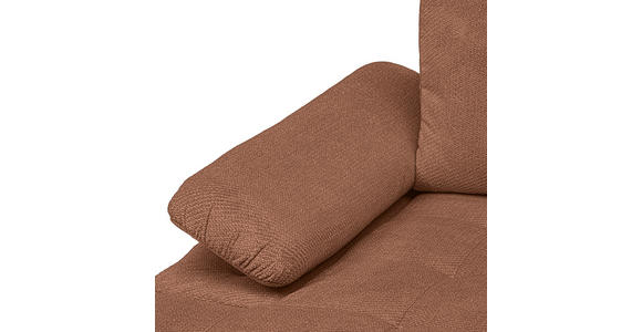ECKSOFA  in Webstoff Dunkelorange  - Dunkelorange/Schwarz, KONVENTIONELL, Kunststoff/Textil (162/282cm) - Carryhome