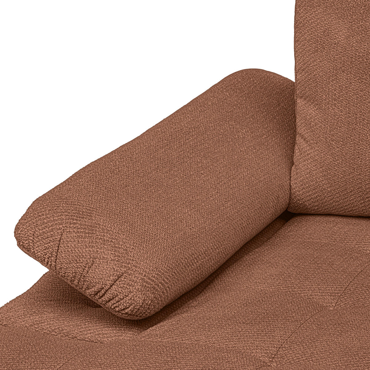 ECKSOFA Dunkelorange Webstoff  - Dunkelorange/Schwarz, KONVENTIONELL, Kunststoff/Textil (162/282cm) - Carryhome