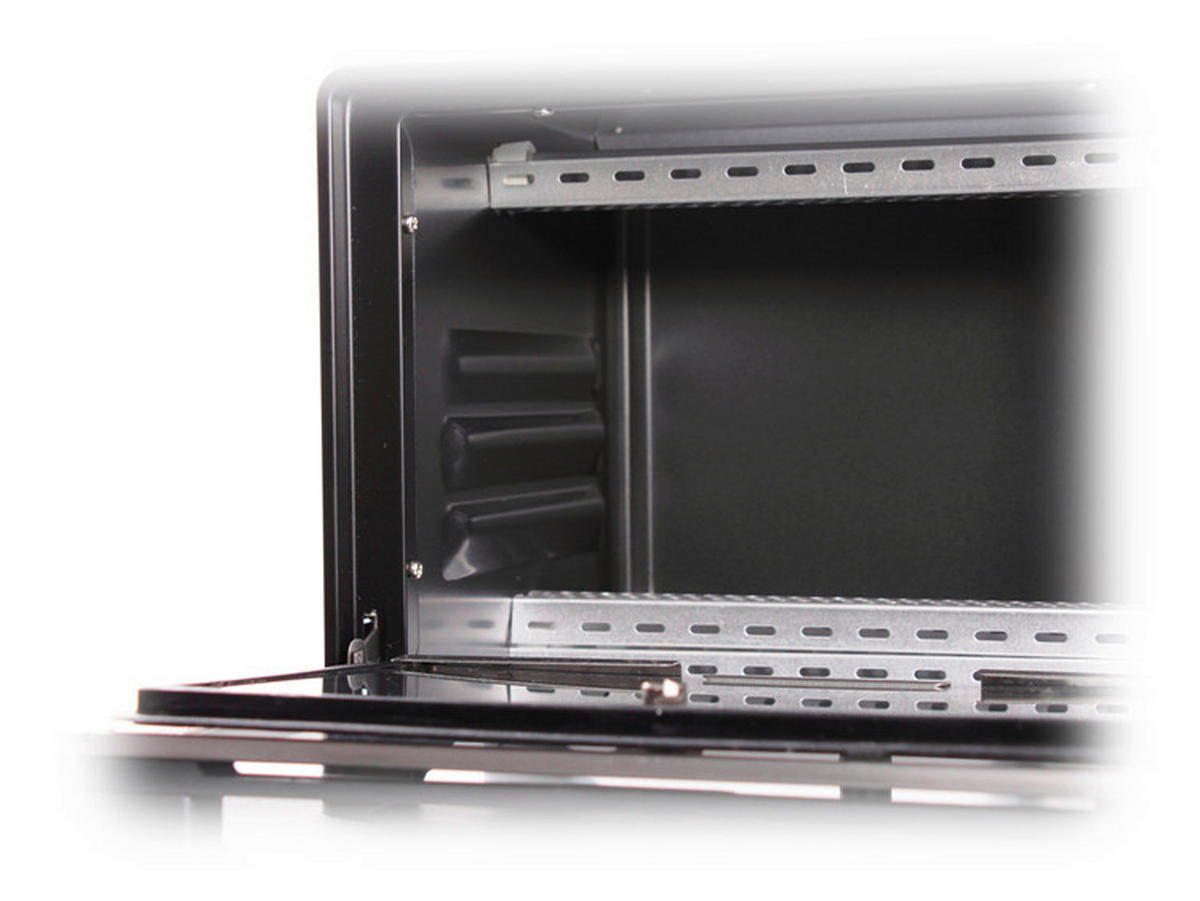 MINIBACKOFEN  - Schwarzchrom, Basics, Metall (39/23/27.5cm) - Rommelsbacher