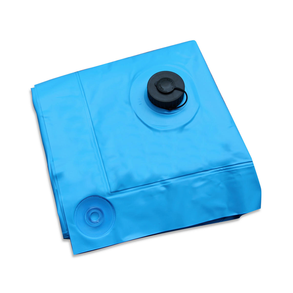 WINTERKISSEN 100/100/45 cm  - Blau, Basics, Kunststoff (100/100/45cm)